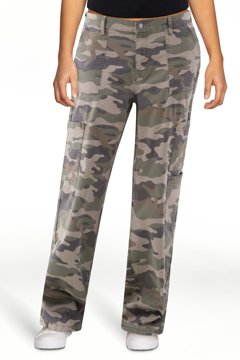 No Boundaries Women's Wide Leg Cargo Pants, 31.5" Inseam, Sizes XXS-4X | Walmart (US)