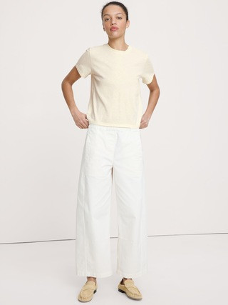 Cotton Slub Crew-Neck T-Shirt | Banana Republic (US)