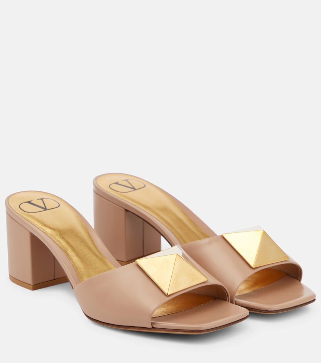 One Stud 레더 뮬 | Mytheresa (INTL)