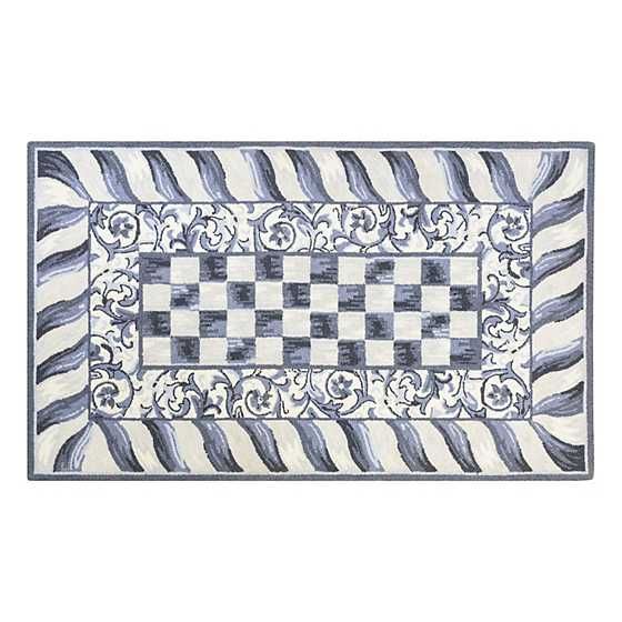 Sterling Check 3' x 5' Rug | MacKenzie-Childs