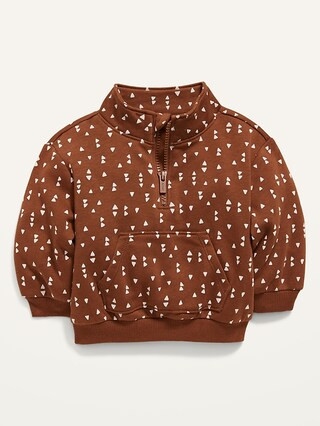 Unisex Drop-Shoulder 1/4-Zip Pullover for Baby | Old Navy (US)