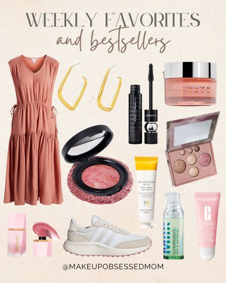 Here's a compilation of the most popular items of the week: a peach midi dress, an eye mascara, an eye cream, gold earrings, a lip mask, and more!
#beautyfinds #bestsellers #selfcare #springfashion

#LTKshoecrush #LTKbeauty #LTKstyletip