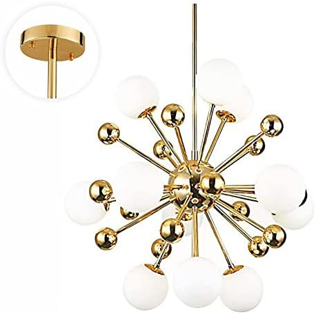 BOKT Modern Chandelier Mid-Century 11 Lights Gold Sputnik Pendant Lighting Industrial Ceiling Lig... | Amazon (US)
