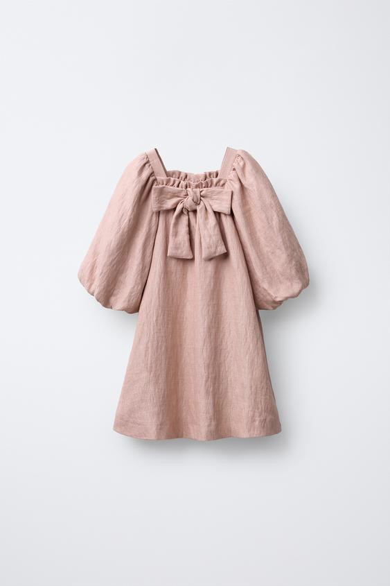 SPARKLY BOW DRESS | Zara US