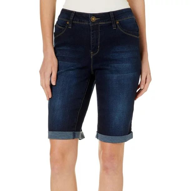 Royalty by YMI Womens WannaBettaButt Denim Bermuda Shorts | Walmart (US)