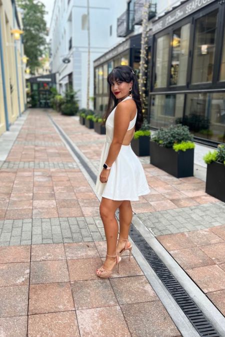 This white dress is perfect to wear to a birthday dinner!

Birthday dress, birthday outfit, birthday party dress, white skater dress, open back dresss

#LTKFind #LTKunder100 #LTKU