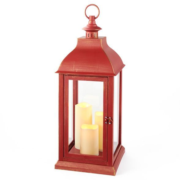 Lakeside Battery-Powered LED Candle Lantern with Loop for Hanging | Target
