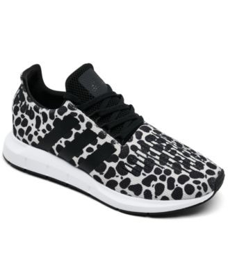 Adidas Originals Women's Swift Run 1.0 Animal Print Casual Sneakers from Finish Line - Beige, Core Black, Cloud White | Macy's