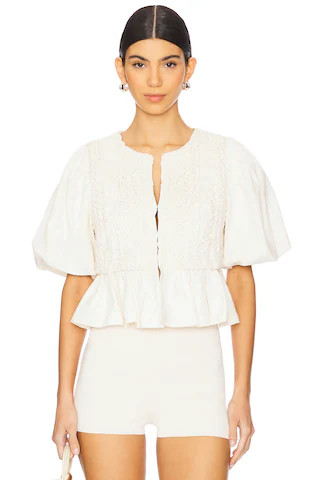 Scarlett Poppies Corinne Top in Vanilla from Revolve.com | Revolve Clothing (Global)