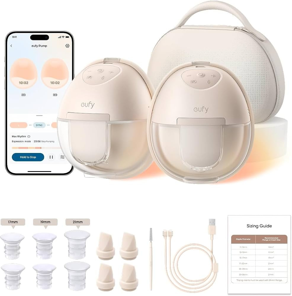 eufy Security Heated Wearable Breast Pump S1 Pro, Slim Hands-Free with Industry-Leading HeatFlow ... | Amazon (US)