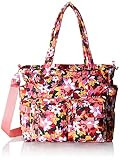 Vera Bradley Women's Cotton Utility Tote Bag, Rosa Floral - Recycled Cotton, One Size | Amazon (US)