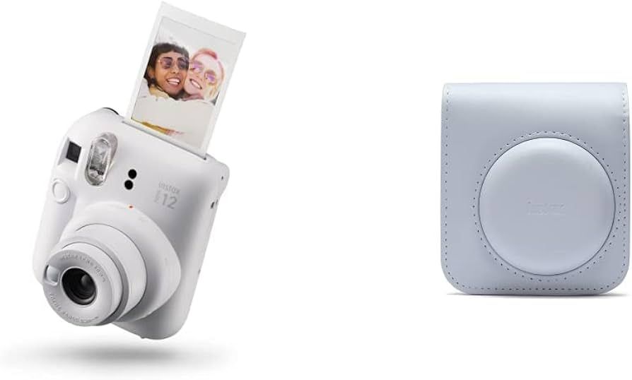 Fujifilm Instax Mini 12 Instant Camera + Camera Case - Clay White | Amazon (US)