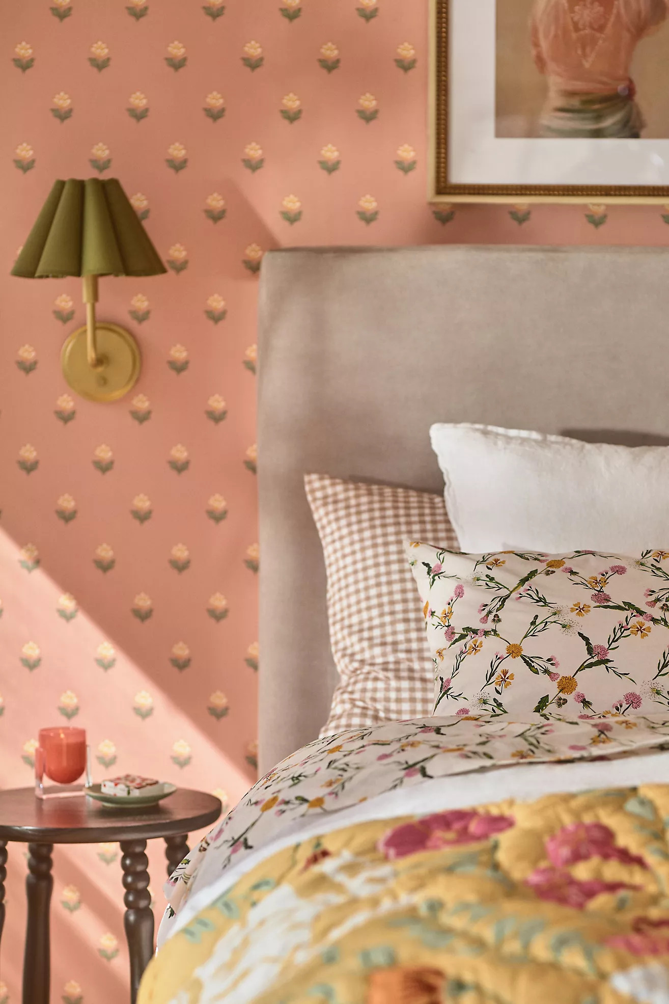 Polly Scalloped Shaded Metal Sconce Wall Light | Anthropologie (US)