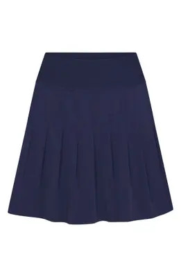 Williams Athletic Club Serena Pleated Performance Skort in Black at Nordstrom, Size X-Large | Nordstrom