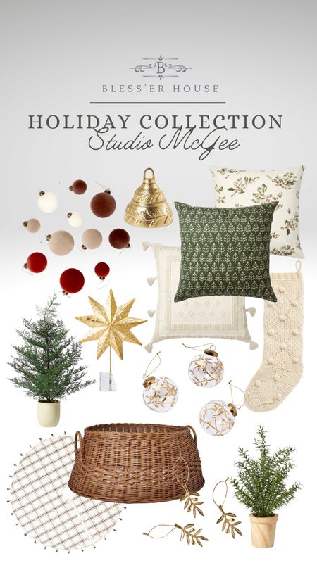 The new Target Studio McGee holiday collection launched today!

Christmas decor, McGee and Co, velvet ornament, vintage bell, Christmas pillows, throw pillows, Christmas, stocking, Christmas ornaments, tree collar, tree skirt, tree toppe, Target style 



#LTKhome #LTKSeasonal #LTKHoliday