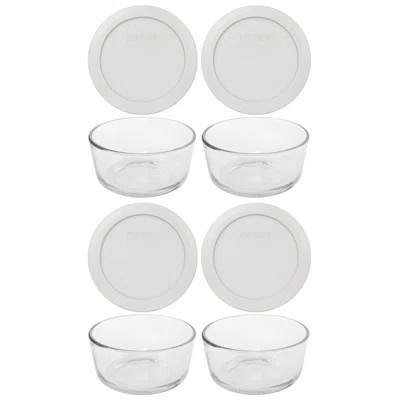 Pyrex 7200 Glass Bowls & 7200-PC Matching Lids | Wayfair North America
