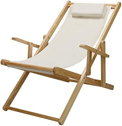 Casual Home Wheat Canvas Sling Chair, Natural Frame/Natural Canvs (New) | Amazon (US)
