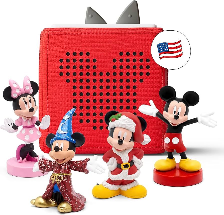 Amazon.com: Toniebox Audio Player Starter Set with Mickey Mouse, Minnie Mouse, Fantasia, and Holi... | Amazon (US)