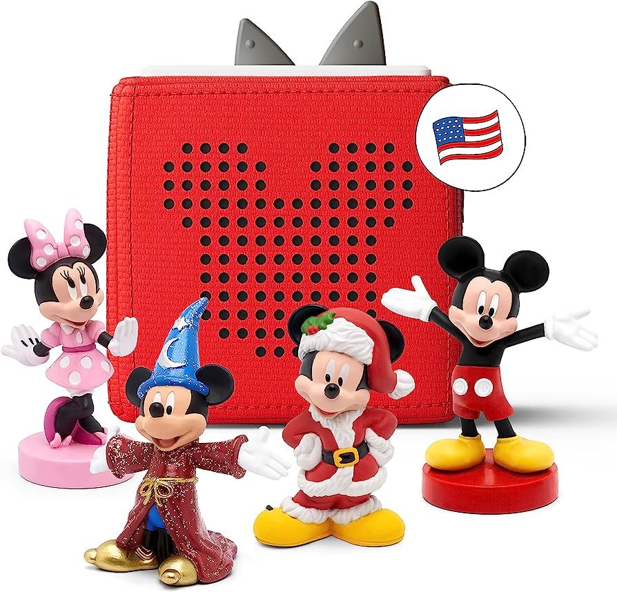 Amazon.com: Toniebox Audio Player Starter Set with Mickey Mouse, Minnie Mouse, Fantasia, and Holi... | Amazon (US)