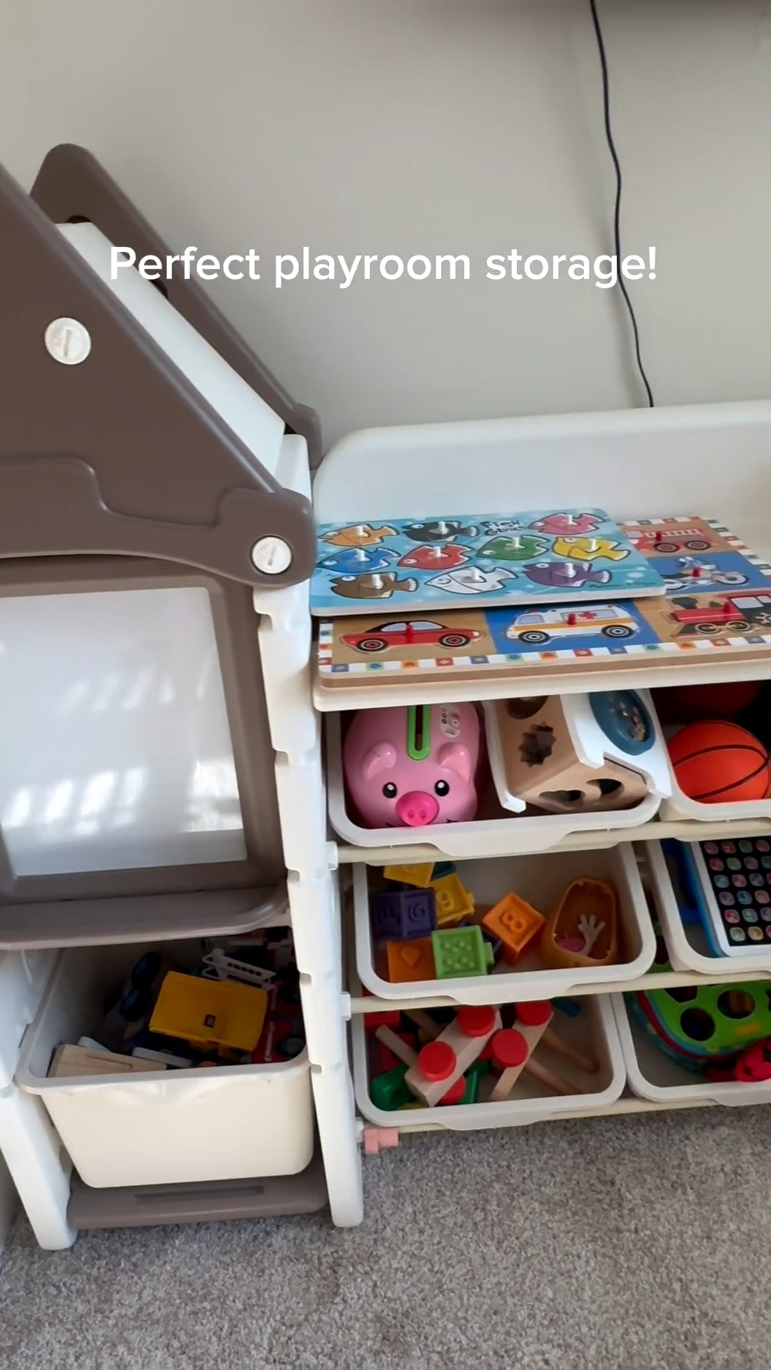 Finally found the perfect organizer for our playroom for all of the little bits and pieces! No major tools or hardware needed to put this one together - just this cute little lady bug twist tool. It has a white board, hidden compartment, bins, and a book shelf 🙌🏼




Playroom. Toy Organizer. Toy Room storage. Toy storage. Nursery storage. Kids room storage. 

#LTKHome #LTKBaby #LTKKids