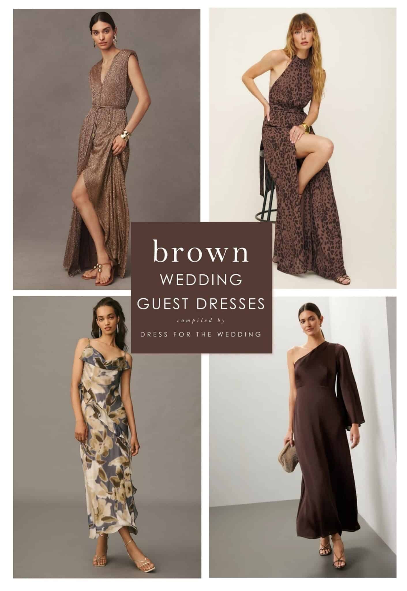 Brown dresses for wedding guests 
Fall wedding guest dresses 
Follow Dress for the Wedding for cute dresses, sale alerts, wedding style and decor! Visit us at dressforthewedding.com for more!

#LTKgrwm #LTKootd #LTKWedding
