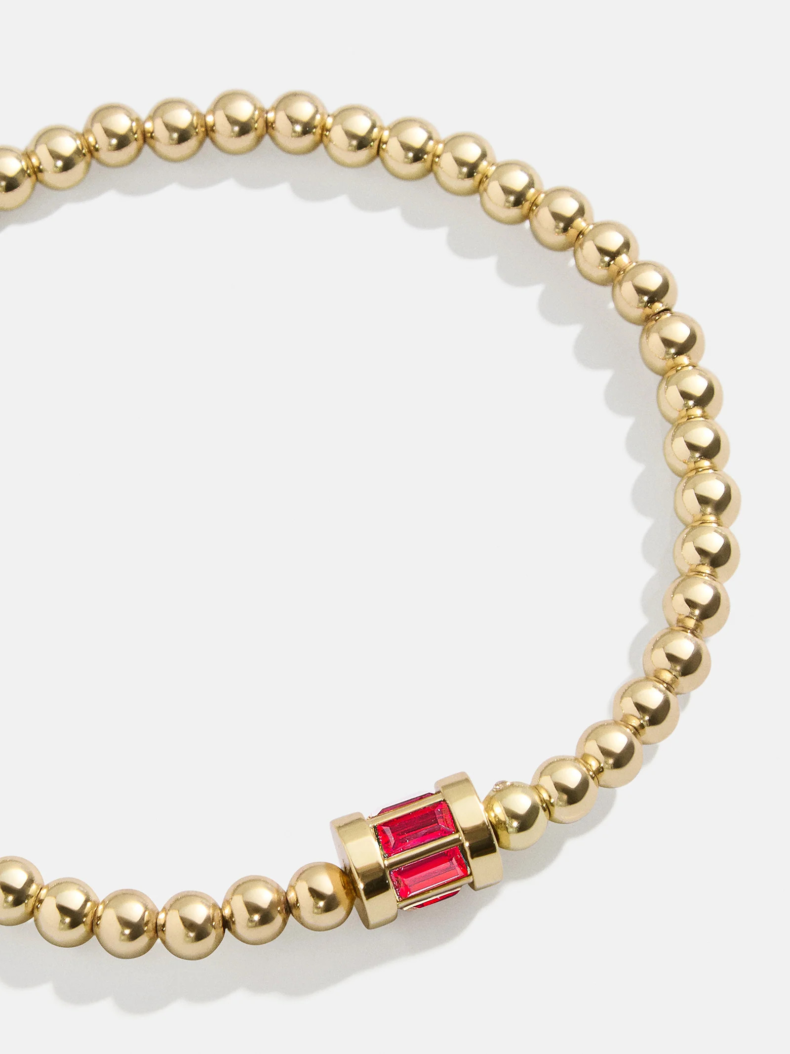 Tatum Birthstone Bracelet - Ruby | BaubleBar (US)