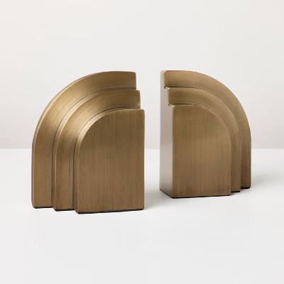 Layered Brass Bookends - Hearth & Hand™ with Magnolia | Target