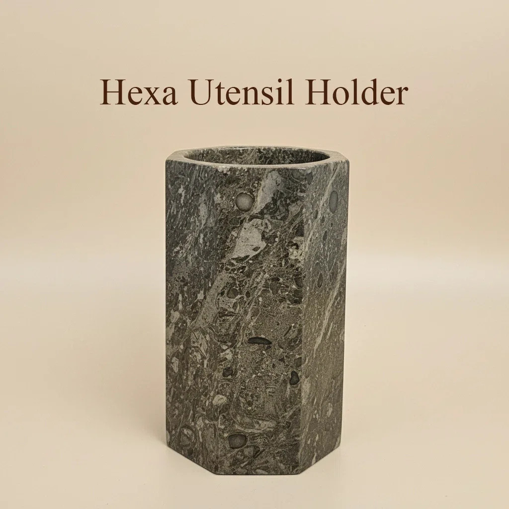 Handmade Star Marble Utensils Holder For Kitchen Hexagonal Utensil Storage And Tabletop - Organiz... | Wayfair North America