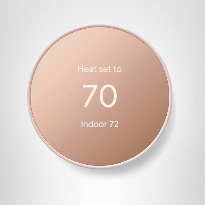 Google Nest Thermostat - Smart Thermostat for Home - Programmable Wifi Thermostat - Sand | Amazon (US)
