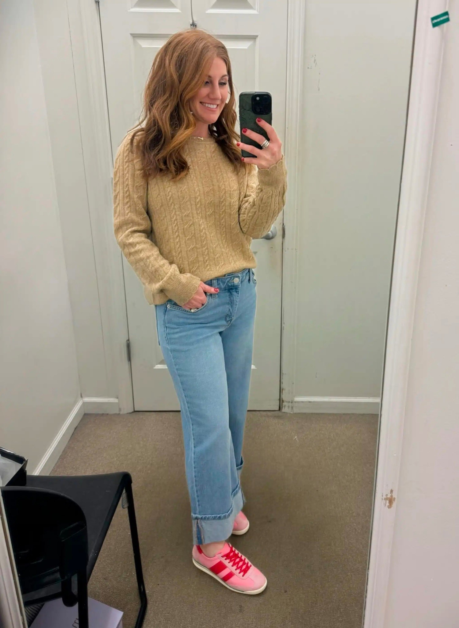 Stephanie is 5’3 and sharing some of her favorite recent finds from Belk. Sweater size medium | jeans size 6P | sneakers are true to size 

#LTKValentine #LTKootd #LTKPetite