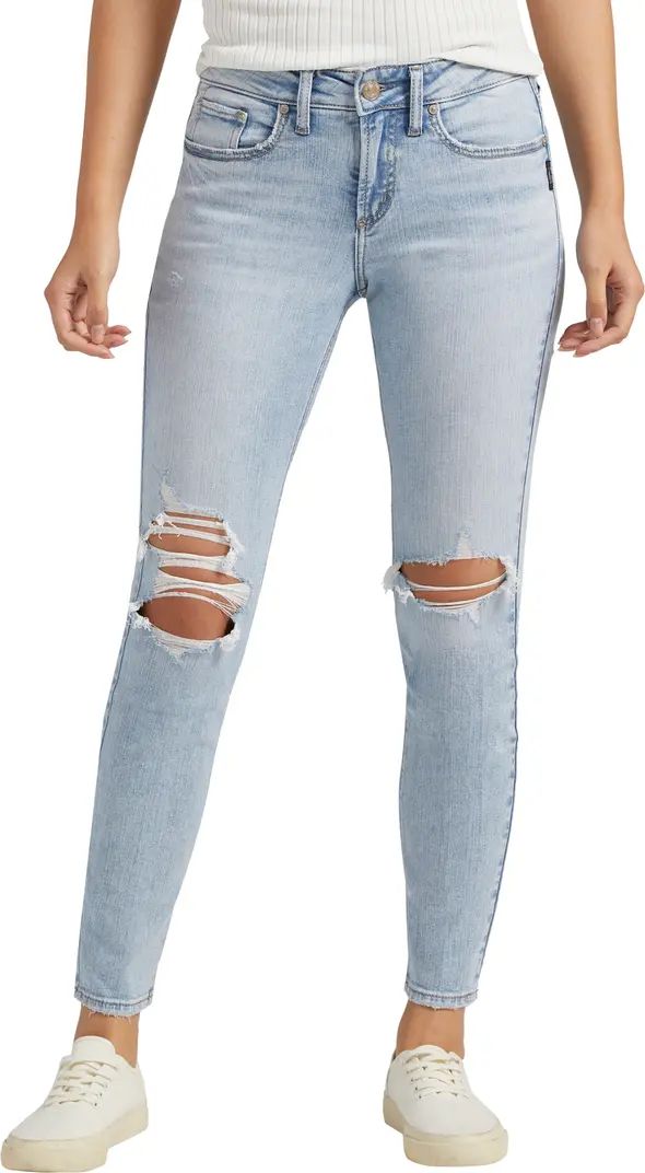 Suki Ripped Mid Rise Skinny Jeans | Nordstrom