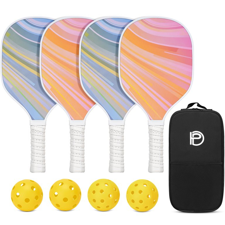 Wossspt Pickleball Paddles, USAPA Approved Fiberglass Pickleball Set of 2/4 with Premium Pickleba... | Walmart (US)