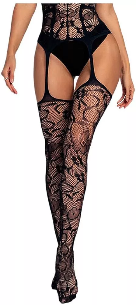 Crotchless Fishnet Stockings