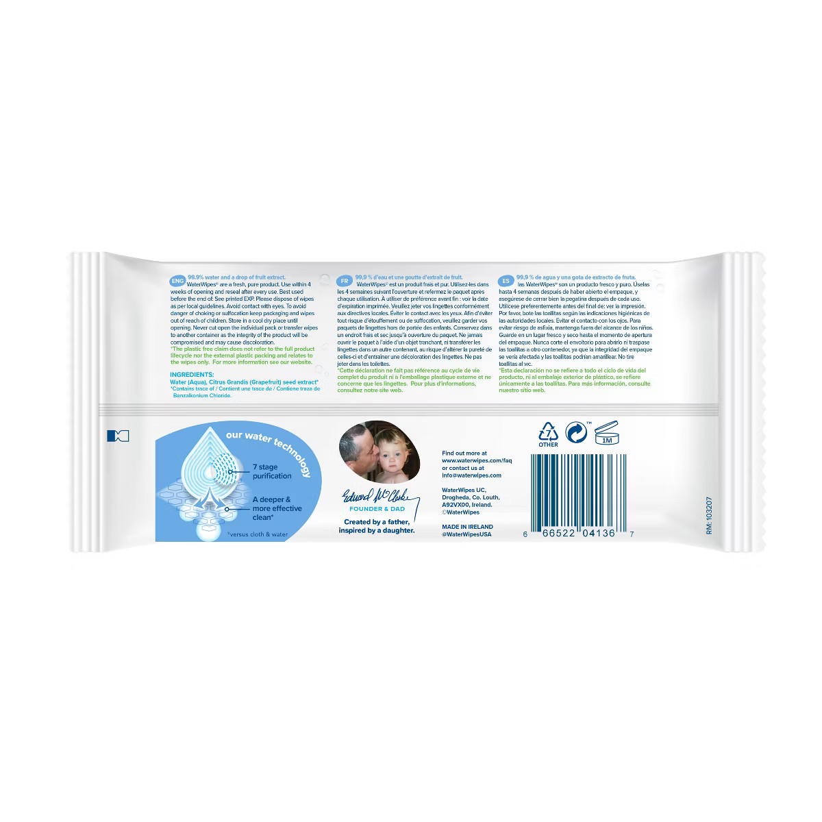 WaterWipes Plastic-Free Original Unscented 99.9% Water Based Baby Wipes - (Select Count) | Target