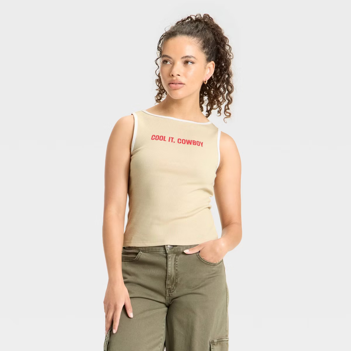 Women's Boat Neck Graphic Tank Top - Wild Fable™ | Target