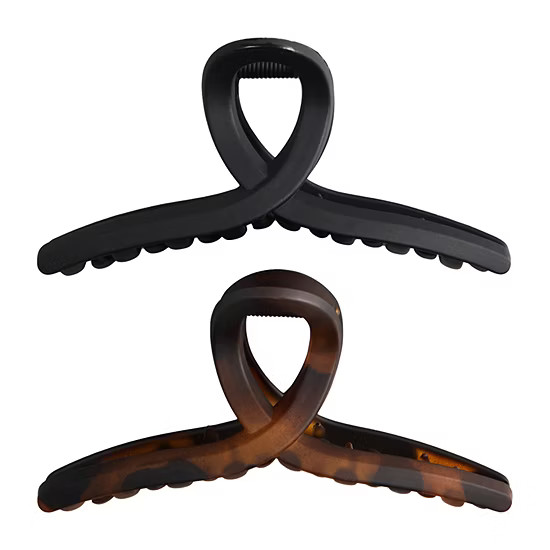 new!Kitsch Recycled Plastic Large Loop Claw Clips 2pc Hair Clip | JCPenney
