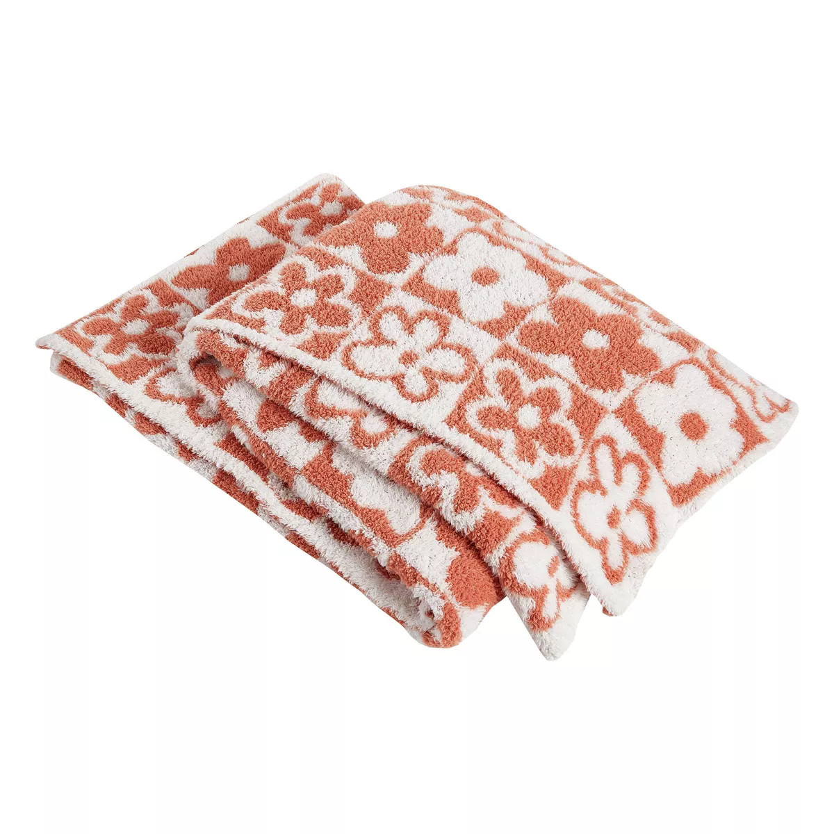 Teen Flower Throw Blanket Peach - Makers Collective | Target