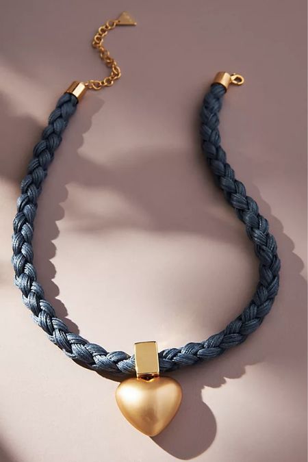 Heart rope necklace from Anthropologie