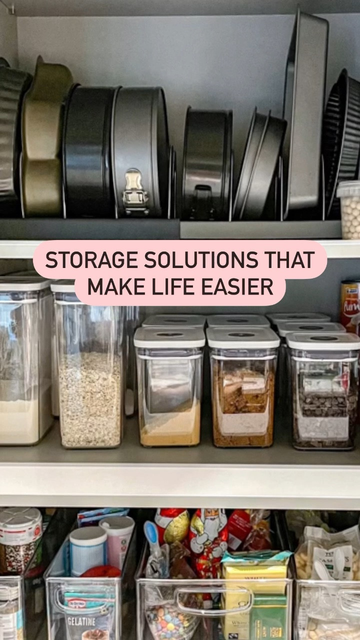 My top kitchen organisation tip if you’ve got everything balanced in a pile in your cupboards. Try storing things vertically with an extendable pan rack. 

I only use storage gadgets when they make life easier & this definitely does!

#LTKhome #LTKVideo
