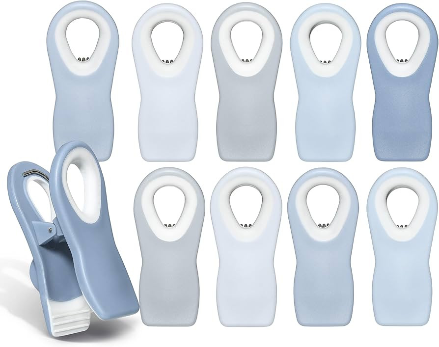 COOK WITH COLOR Bag Clips with Magnet- Food Clips, Chip Clips, Bag Clips for Food Storage with Ai... | Amazon (US)