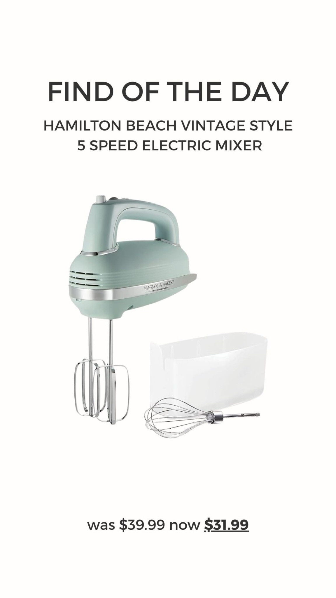 Vintage hand mixer on sale! This is so adorable!! 

#LTKfindsunder50 #LTKsalealert #LTKhome
