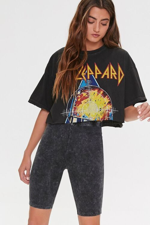 Mineral Wash Biker Shorts | Forever 21 (US)