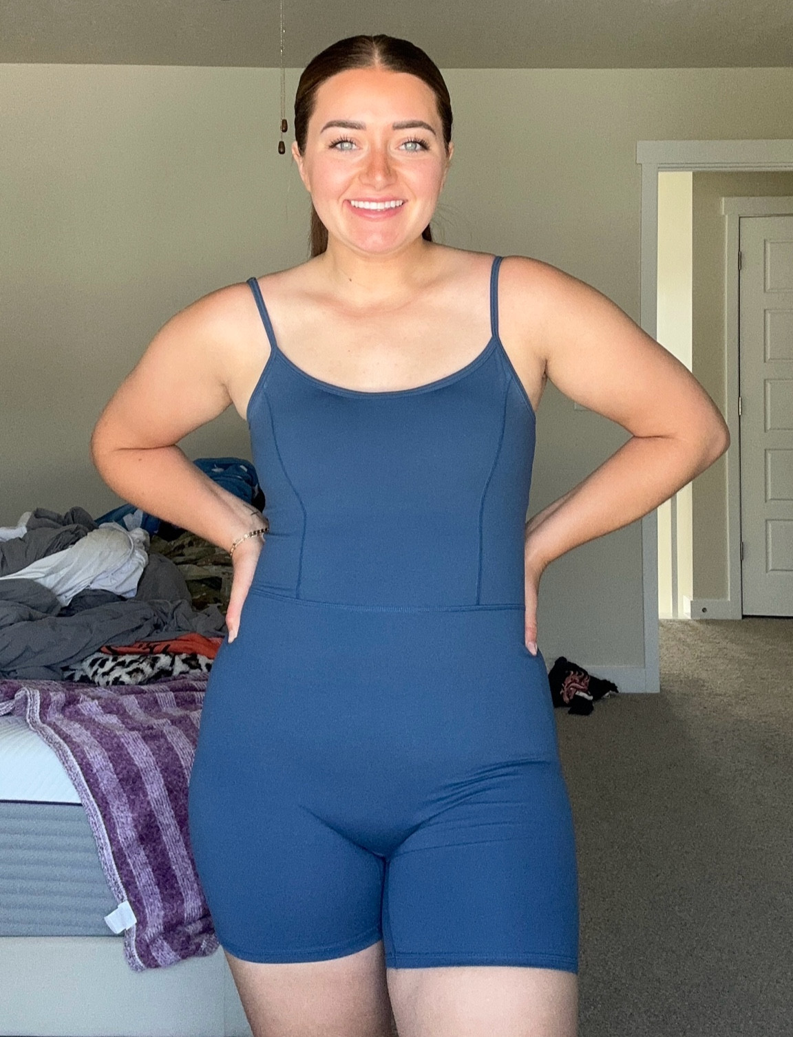 Wearing a large! Love love love the support this jumpsuit gives!! 💙👏🏻

#LTKActive