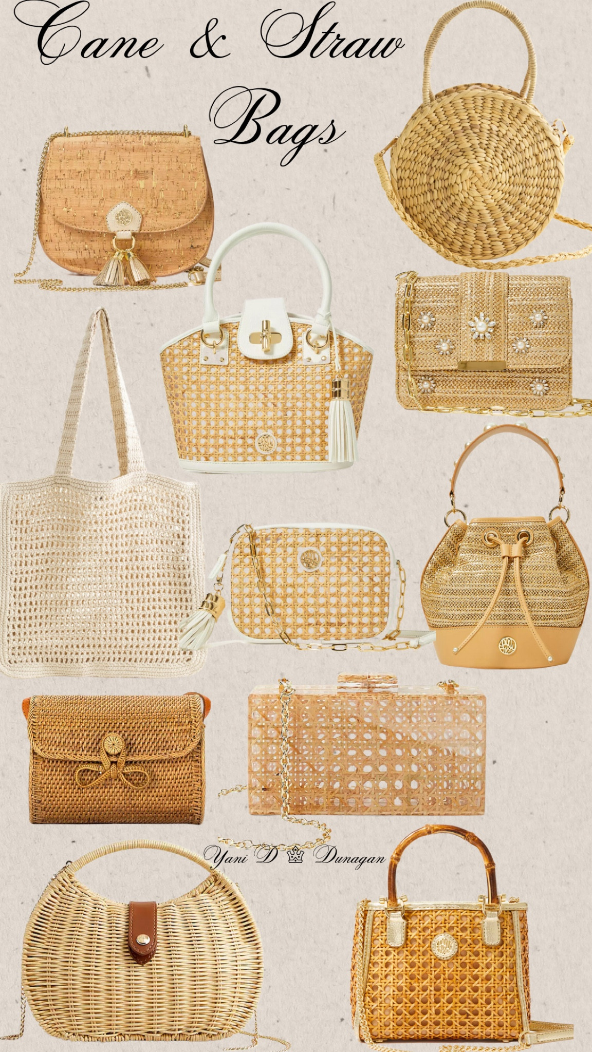 Cane & Straw Bags
Totes, Crossbody, Clutch
Handbags, Summer Style


#LTKitbag #LTKSeasonal #LTKstyletip