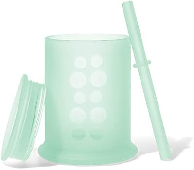 Olababy Silicone Training Cup with Straw Lid |Water Drinking Cup For Babies | 6+ Mo Infant To 12-18  | Amazon (US)
