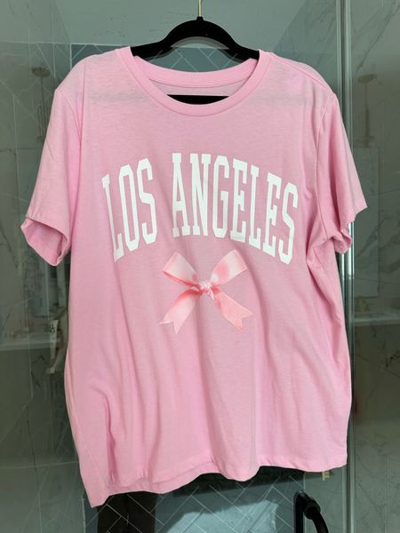 New pink bow LA shirt! 

#LTKBump #LTKGiftGuide #LTKOver40