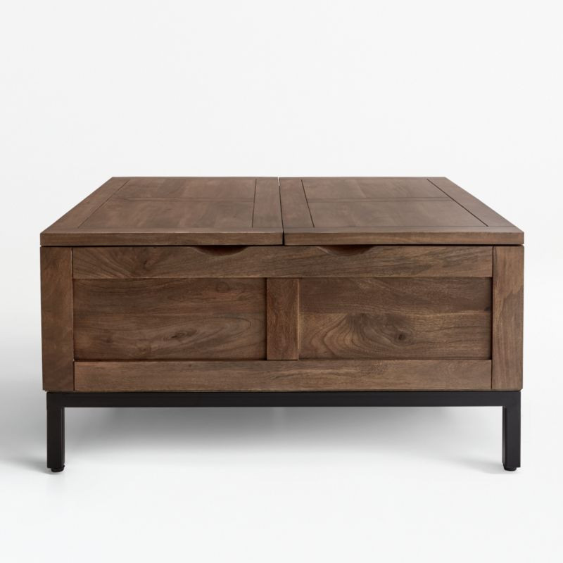 Tucker Grey Square Trunk + Reviews | Crate & Barrel | Crate & Barrel