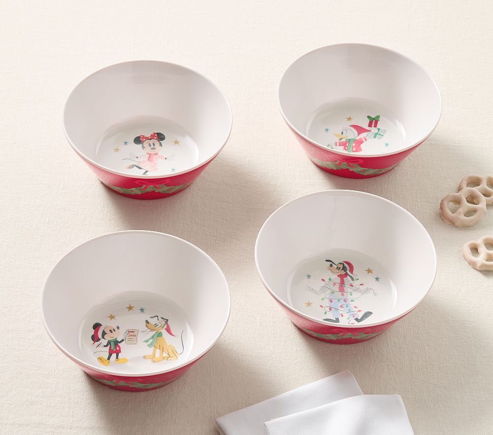 Disney Mickey Mouse and Friends Christmas Bowl | Pottery Barn Kids
