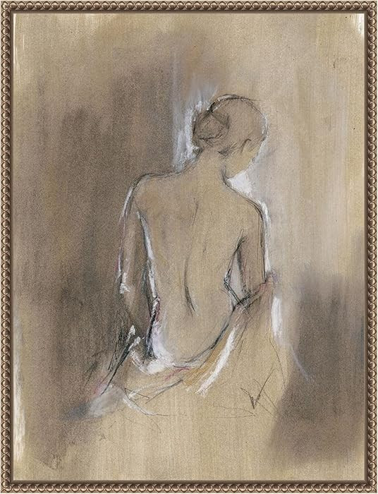 Amanti Art Framed Canvas Wall Art 24x18 Embellished Contemporary Figure II by Ethan Harper, Frame... | Amazon (US)