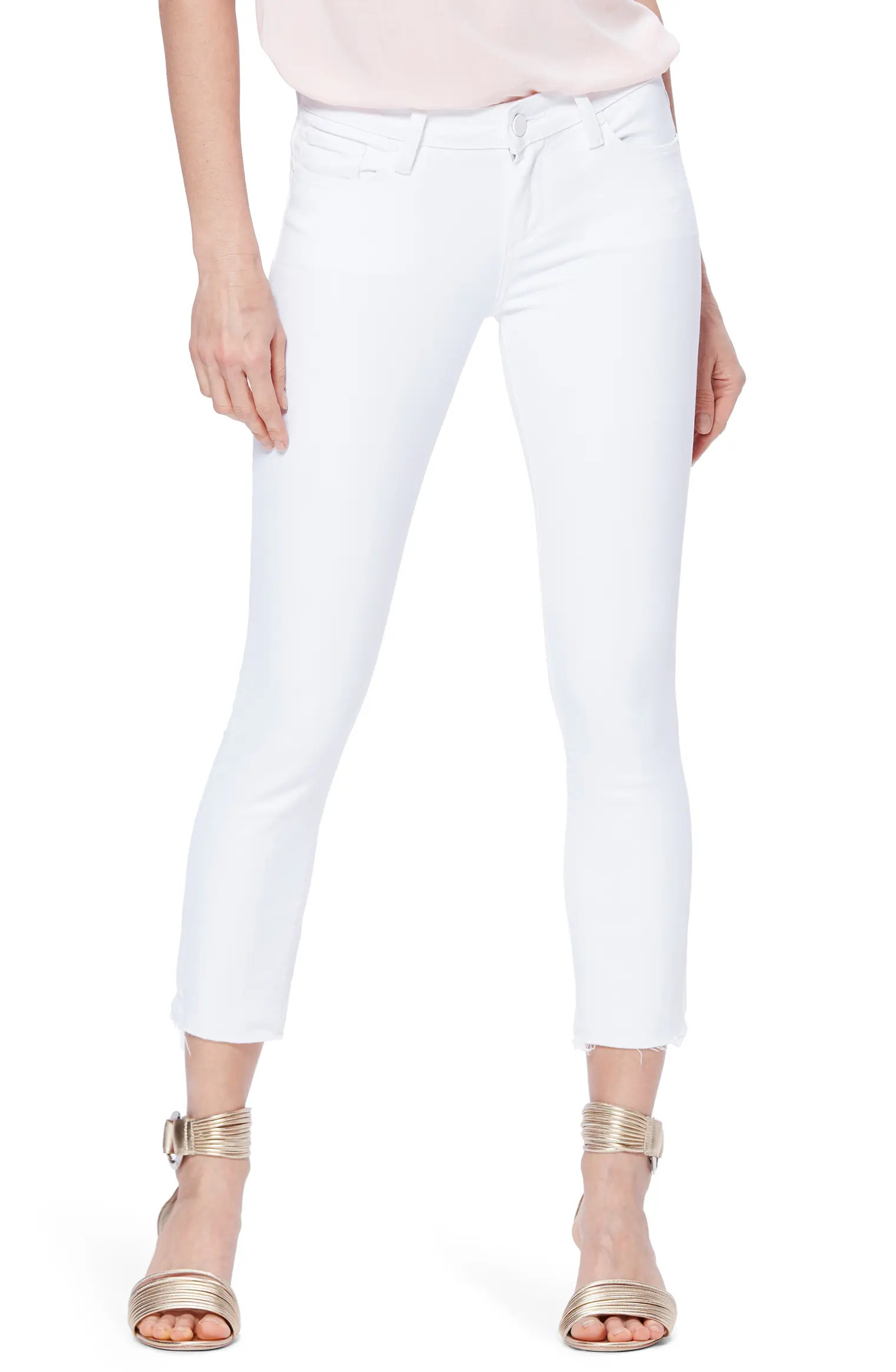 Skyline Crop Raw Hem Skinny Jeans | Nordstrom